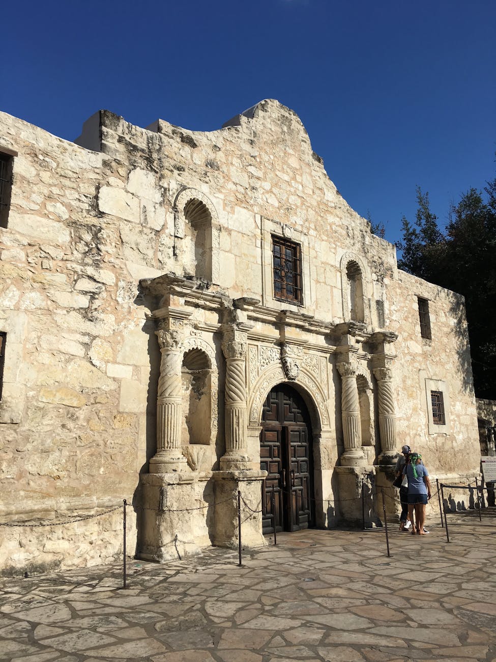 alamo in san antonio texas front tx