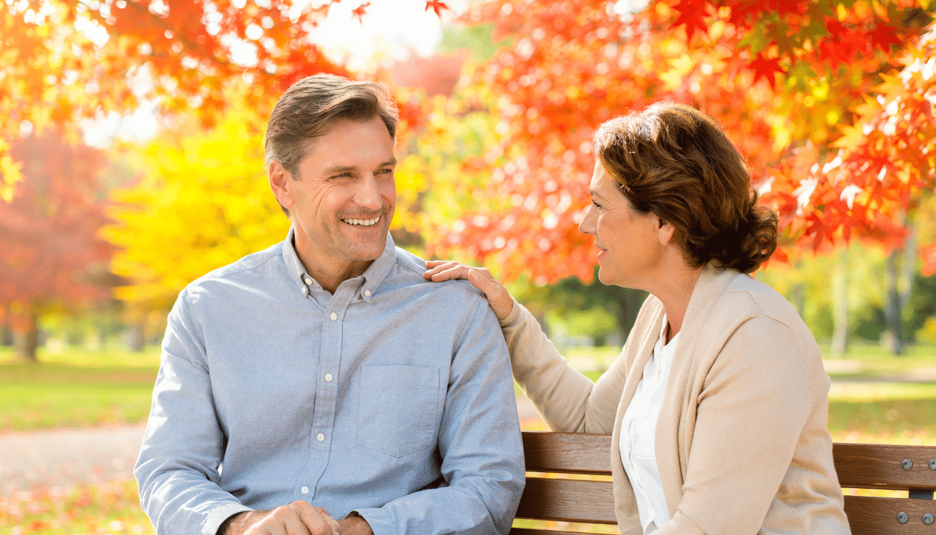 person getting support on bench outside